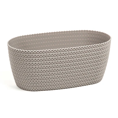 LAM-OSŁONKA OWALNA *MAGNOLIA JERSEY* 38CM TAUPE