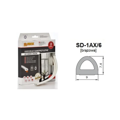 SAN-USZCZELKA *D* BRĄZ 6M SD-1AX/6-0