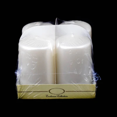 ADPAL-KPL. 4-ŚWIEC PIEŃKOWYCH 80/50 METALIK PERŁOWA