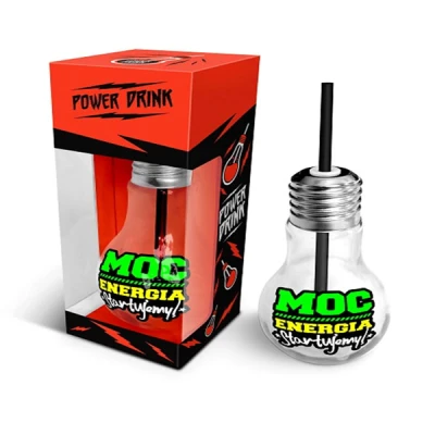 BG-SZKLANKA ŻARÓWKA 400ML *MOC, ENERGIA*