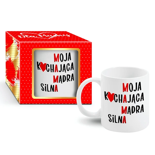 CF-KUBEK BOSS 300ML *MOJA KOCHAJĄCA,  MĄDRA, SILNA MAMA*