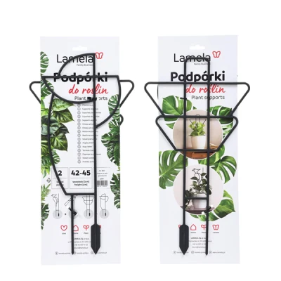 LAM-DWIE PODPÓRKI DO ROŚLIN GEOMETRYCZNE CZARNY