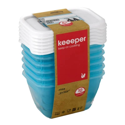 OKT-ZESTAW *6* POJEMNIKÓW PROSTOKĄTNYCH 0,25L *POLAR*30688