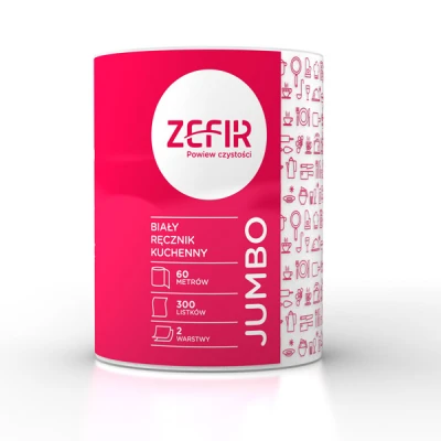 RĘCZNIK PAPIEROWY ZEFIR JUMBO 2W RKC2001