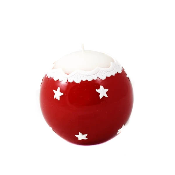 ADPAL-ŚWIECA KULA K-4 X'MASS LAKIER CZERWONA