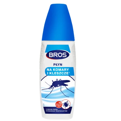 BROS-PŁYN NA KOMARY I KLESZCZE 100ML 15%DEET