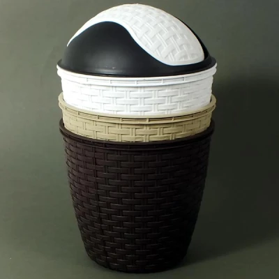 KAT-KOSZ NA ŚMIECI UCHYLNY 5,5L RATTAN