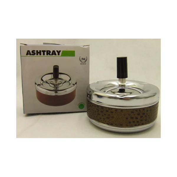 SALIX-POPIELNICZKA Z PRZYCISKIEM *SKÓRA* 11CM