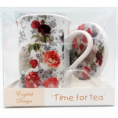 TOM-KUBEK Z ZAPARZACZEM 280ML RÓŻA CU2-107