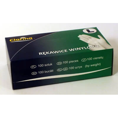 AKU-RĘKAWICE WINYLOWE *L* A'100