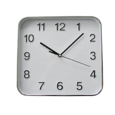 FENIKS-ZEGAR ŚCIENNY 20CM *TIMO 46* SREBRNY-B