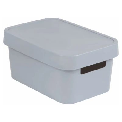 KET-POJEMNIK PEŁNY *INFINITY* 4,5L Z POKRYWĄ  SZARY 229387