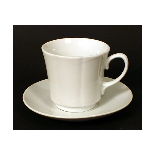 MONDEX-KPL.6 FILIŻANEK ZE SPODKAMI *BIAŁE* KL0394