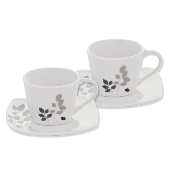 MON-KPL. 2-FILIŻANEK ZE SPODKAMI *LIŚCIE*