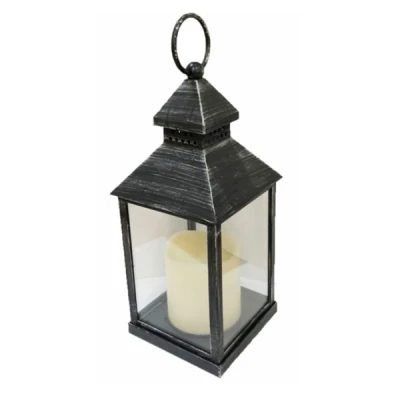 TOM-LATARNIA LED 10,5*10,5*24CM LRN06 GR GRAFIT