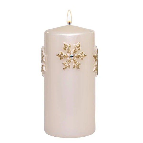 ADPAL-ŚWIECA PIEŃKOWA 150/70 CHRISTMAS TIME METALIK WYSOKI POŁYSK PERŁOWA