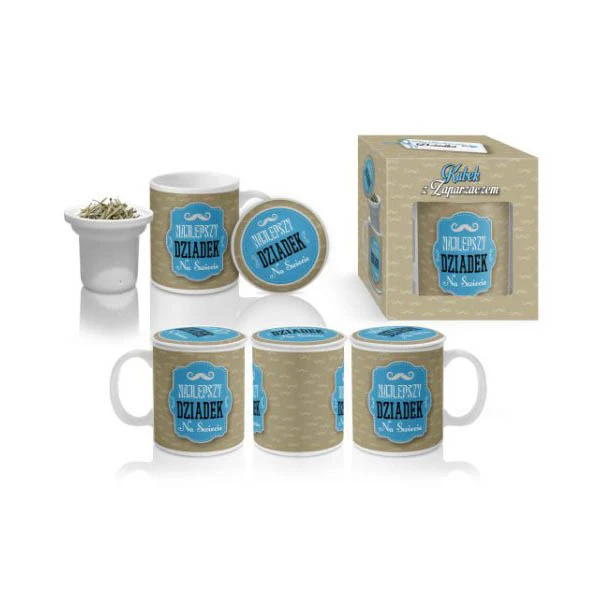 BG-KUBEK Z ZAPARZACZEM *NAJLEPSZY DZIADEK NA ŚWIECIE 1*