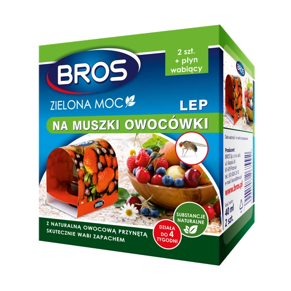 BROS-LEP NA MUSZKI OWOCÓWKI 2SZT.