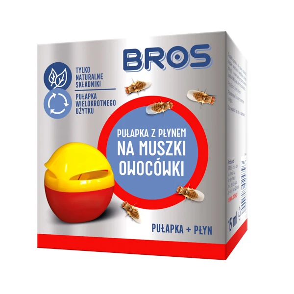 BROS-PUŁAPKA NA MUSZKI OWOCÓWKI Z PLYNEM