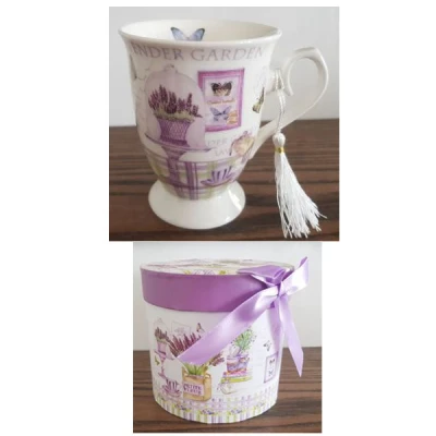 MMG-KUBEK PORCELANOWY W PUDEŁKU OZDBNYM *LAVENDER II* 37041
