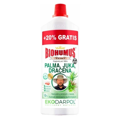 NAWÓZ BIOHUMUS EXTRA PALMA JUKA DRACENA 1L +20% GRATIS