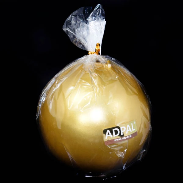 ADPAL-ŚWIECA KLASYCZNA KULA K-7 FI120 METALIK ZŁOTA