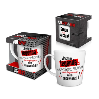 BG-KUBEK NBC 480ML *JESTEM LEGENDĄ*