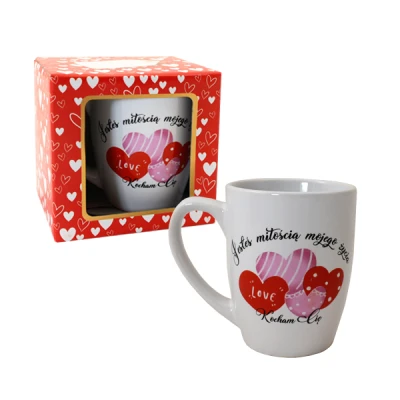 CF-KUBEK BARYŁKA 300ML WALENTYNKI *JESTEŚ MIŁOŚCIĄ MOJEGO ŻYCIA*