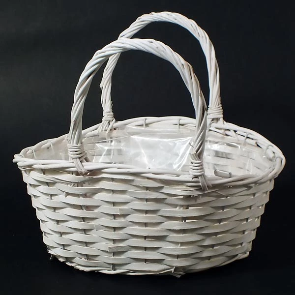 DM-KOSZ WIKLINOWY Z USZAMI BIAŁY DM15103/1 DUŻY