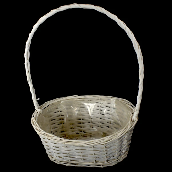 DM-KOSZYK WIKLINOWY OWALNY Z RĄCZKĄ J14510 ŚREDNI