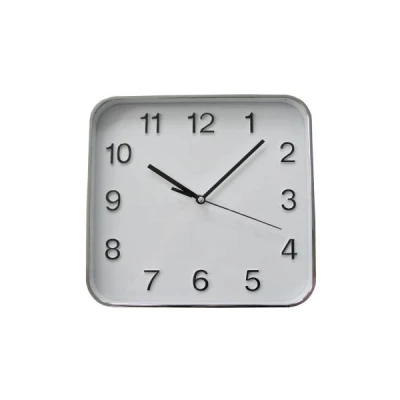 FENIKS-ZEGAR ŚCIENNY 24CM *TIMO 47* SREBRNY-B