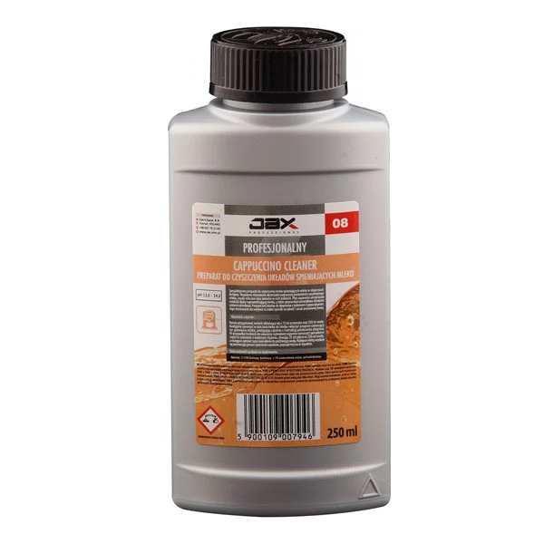 JAX-08 PROFESJONALNY PREPARAT DO CZYSZCZENIA UKŁADÓW SPIENIAJĄCYCH MLEKO *CAPPUCCINO CLEANER* 250ML