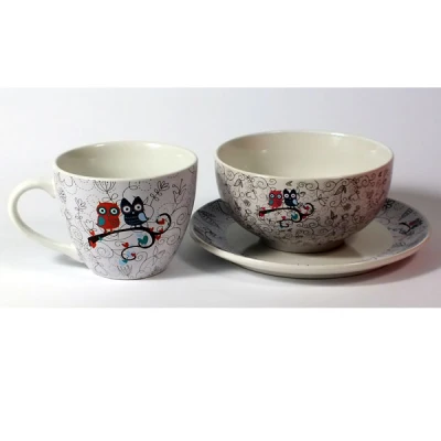 MONDEX-KPL.3 EL. ŚNIADANIOWY *WHITE SOWY* H130235-W