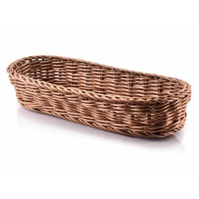 MON-KOSZYK NA SZTUĆCE Z POLIRATTANU BRĄZ 8295