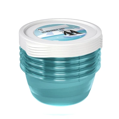 OKT-ZESTAW *5* POJEMNIKÓW OKRĄGŁYCH 0,5L *POLAR* 30697