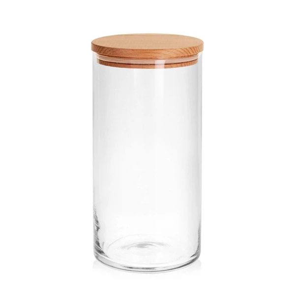 TADAR-POJEMNIK Z POKRYWĄ DREWNIANĄ 1210ML