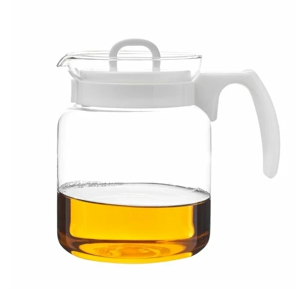 TAD-DZBANEK SZKLANY DO KAWY I HERBATY *AVA* 1,45L BIAŁY