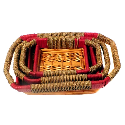 TRU-KPL. 3 KOSZY RATTAN *PROSTOKĄT* 20-14012