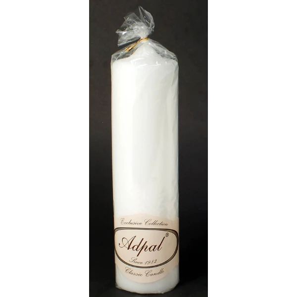 ADPAL-ŚWIECA KLASYCZNA PIEŃKOWA MATOWA  BIAŁA 300/80