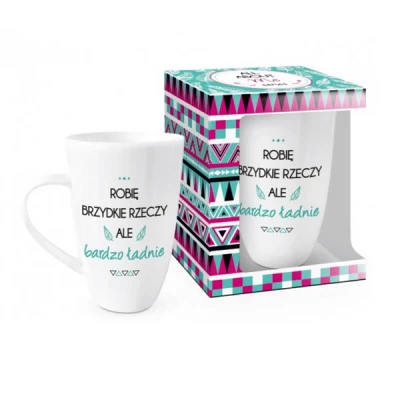 BG-KUBEK BARYŁKA 400ML *ROBIĘ BRZYDKIE RZECZY...*