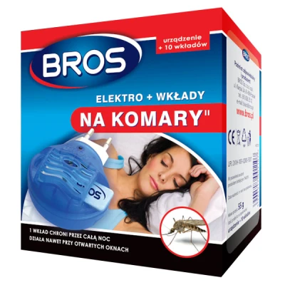 BROS-ELEKTRO+10 WKŁADÓW NA KOMARY
