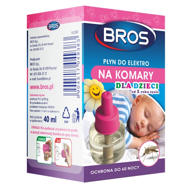 BROS-PLYN DO ELEKTRO NA KOMARY SENSITIVE DLA DZIECI