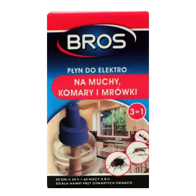 BROS-PŁYN DO ELEKTRO 3 W 1 NA KOMARY, MUCHY I MRÓWKI