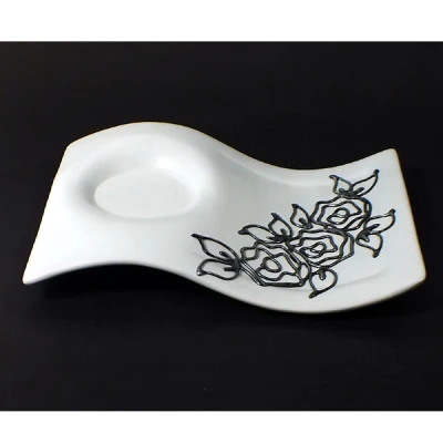 CER-PODSTAWKA FALA *DECOR SZARY RÓŻA* C-126DSZ