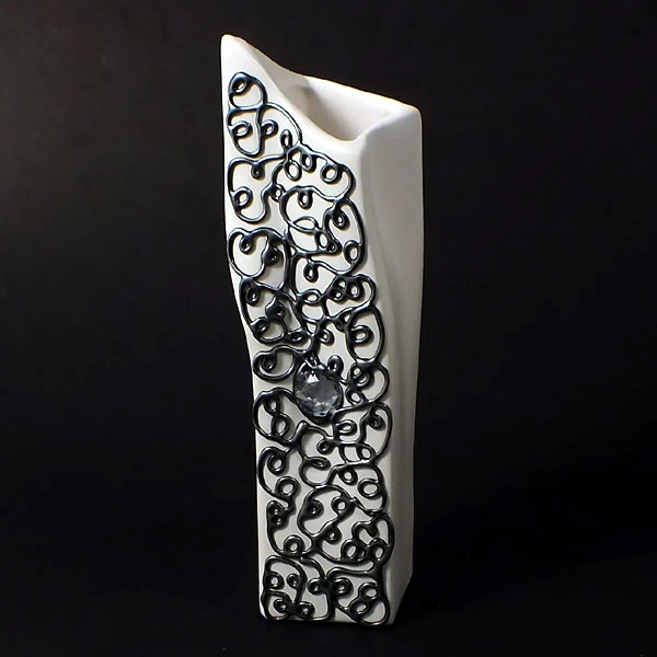 CER-WAZON KRZYWY *DECOR SREBRO* C-418DS