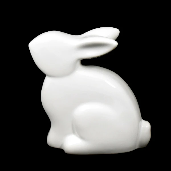 CER-ZAJĄC PLAYBOY MAŁY *SZKLIWO BIAŁE* C-463SZB