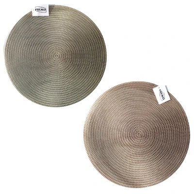 FOL-MATA STOŁOWA DEKORACYJNA  GLAMOUR OKRĄGŁA 19012 /A'12/