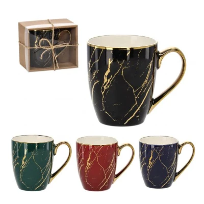 CH-KUBEK *MARMUREK ZE ZŁOTEM* 400ML  7956