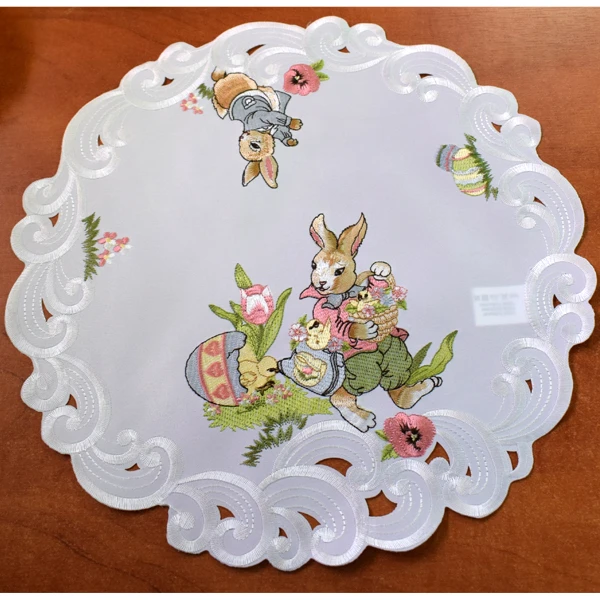 CO-SERWETKA 166 BIEL KOŁO FI40CM *WIELKANOC*