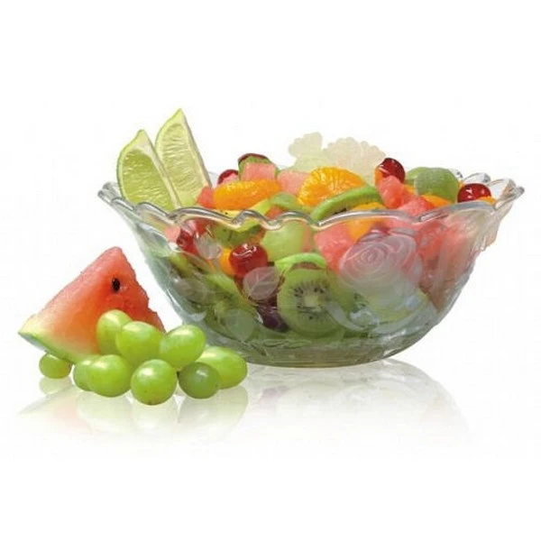 GLASMARK-SALATERKA RÓŻA 22CM